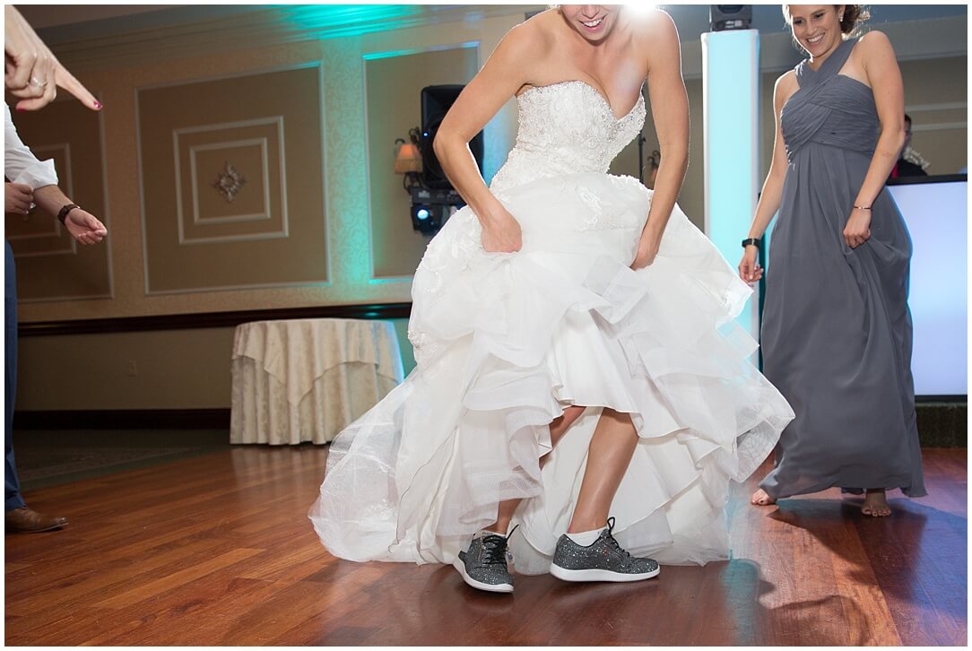 bride dancing shoes wedding brooklake