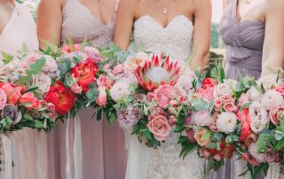 pink palette bridal party