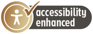 Accessibility enhanced logo.